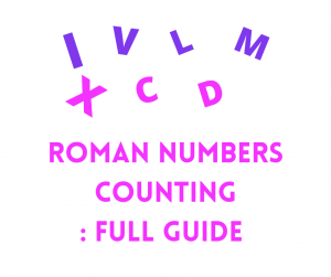 Roman numbers counting
