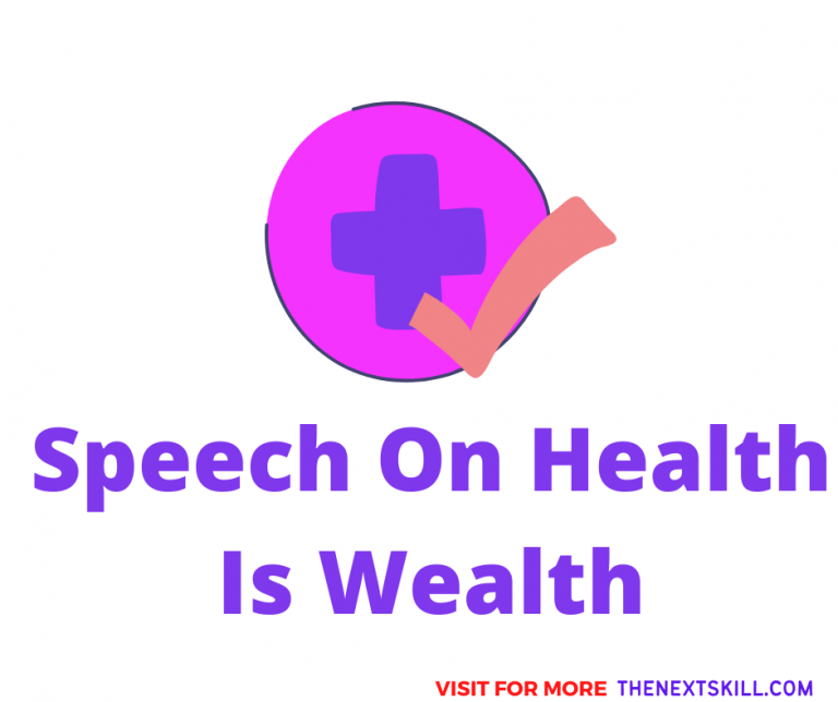 Speech On Health Is Wealth