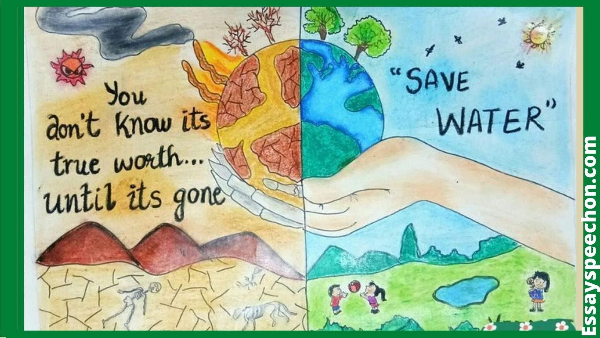 creative writing on save water