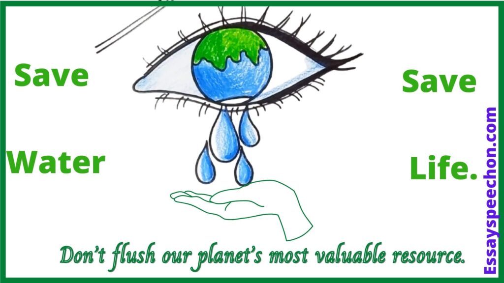 Pin on save water drawing