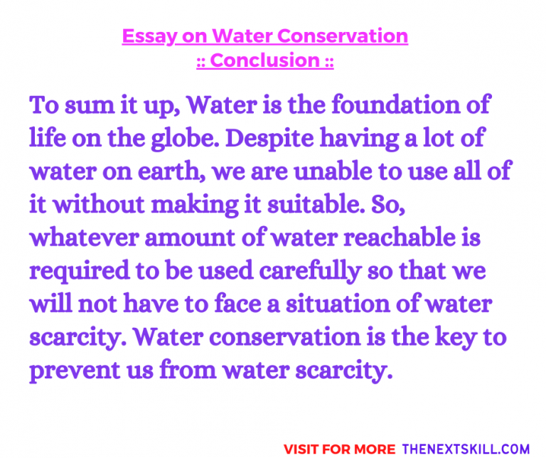 thesis statement for water