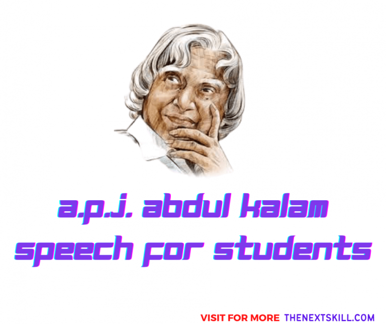 Speech on A.P.J. Abdul Kalam