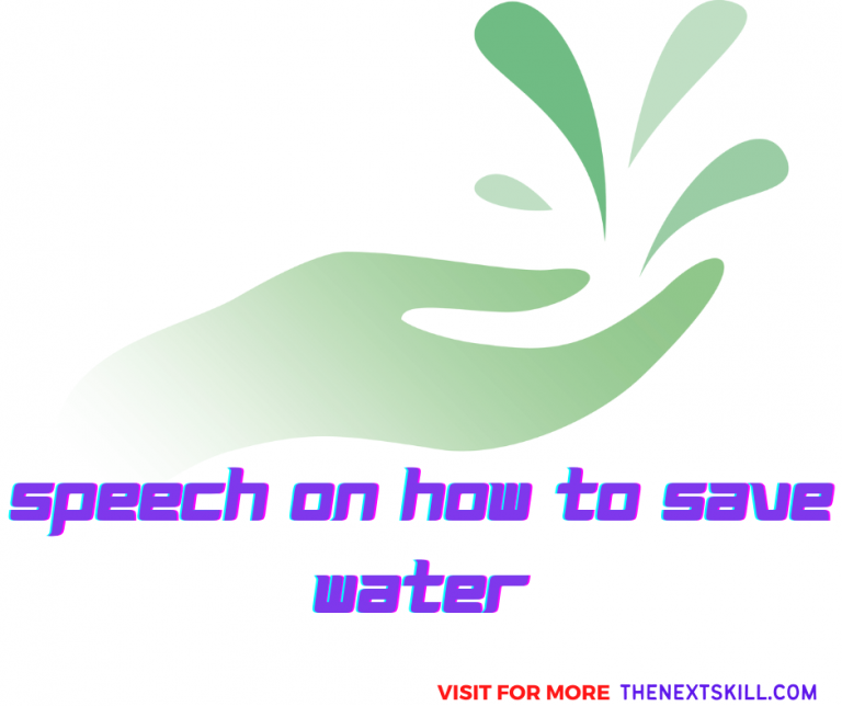 Speech On How To Save Water