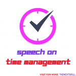 Speech on Time management