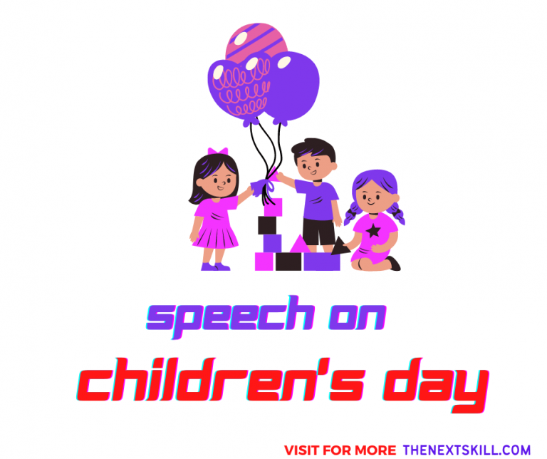 A Short & Long Speech On Children's Day