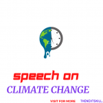 Speech On Climate Change- Banner