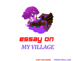 Essay on My Village- banner