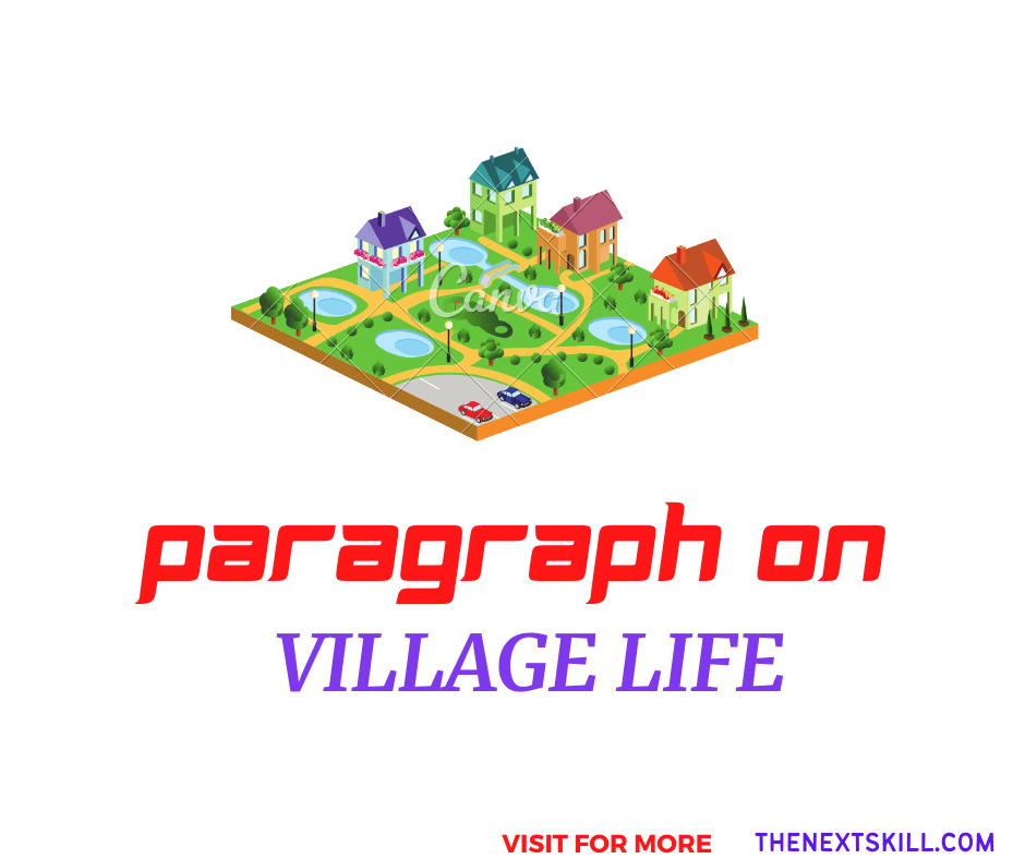 Paragraph on Village Life- banner