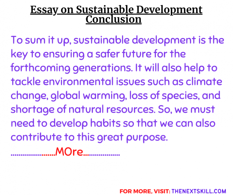 towards a sustainable world essay