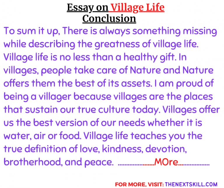 essay on adoption of villages