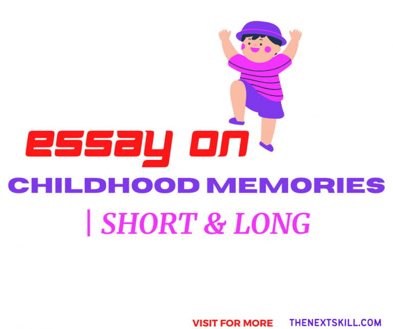 Essay on Childhood Memories