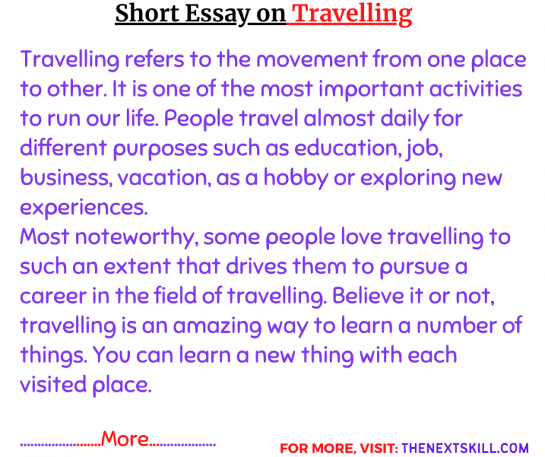 essay travelling alone