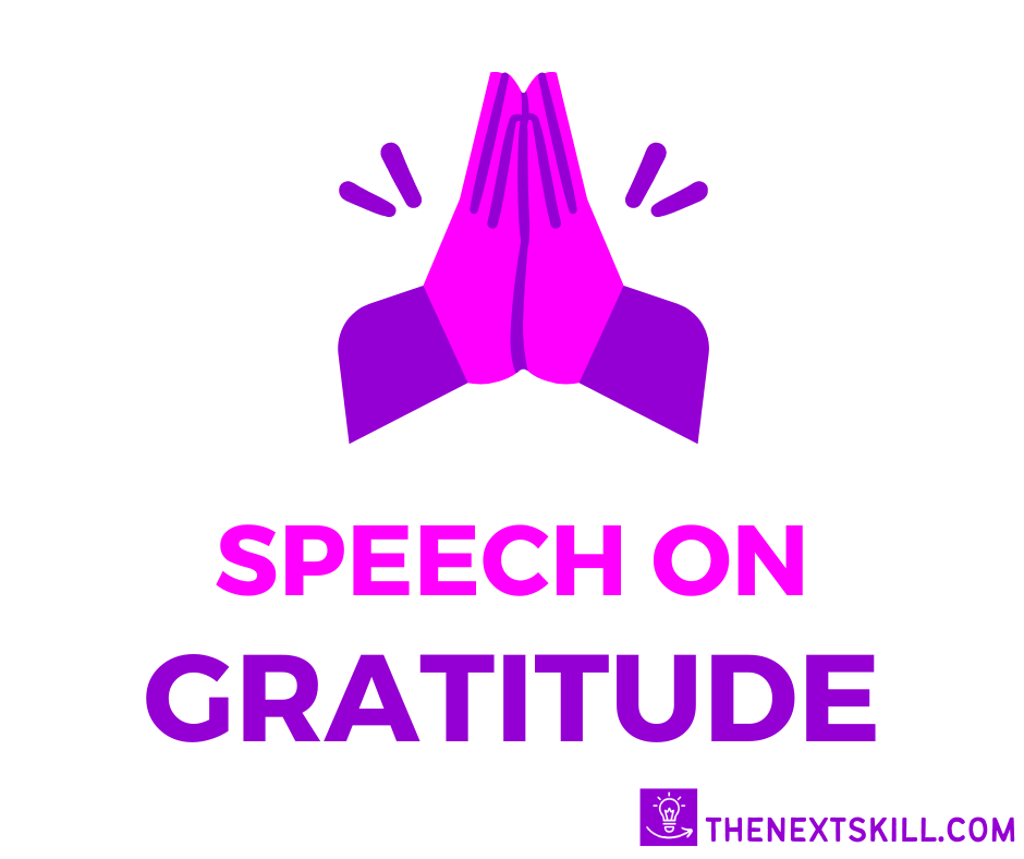 Speech On Gratitude