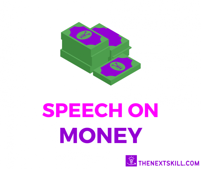 Speech On Money