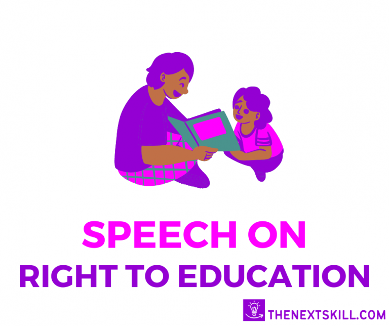 right to education speech in english