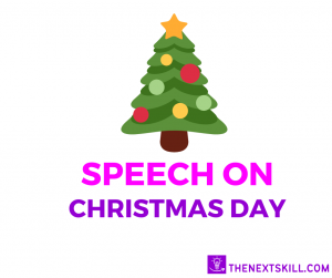 Speech On Christmas