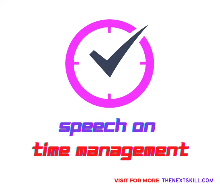 Time Management Speech